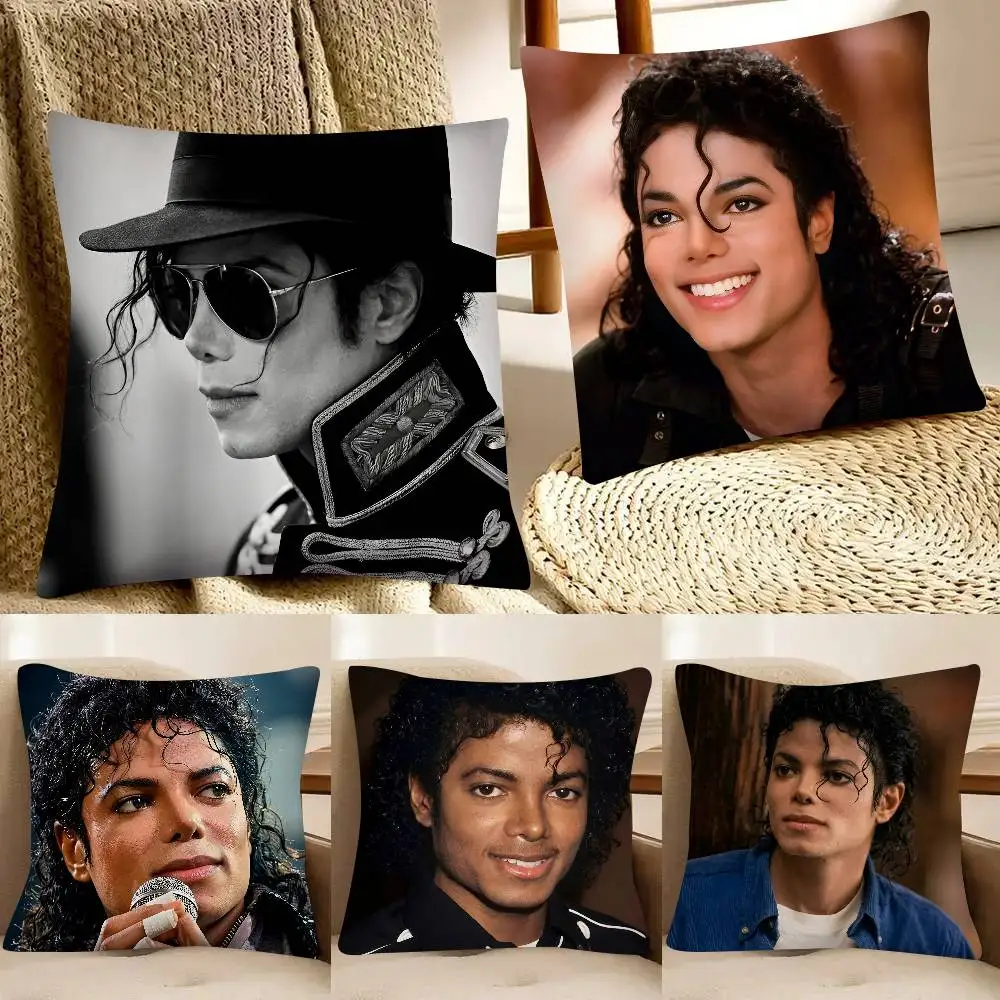 Classic Singer Michael Jackson Pillow Case Fashion Square Pillowcase Bedroom Sofa Room Ins Decoration Leisure