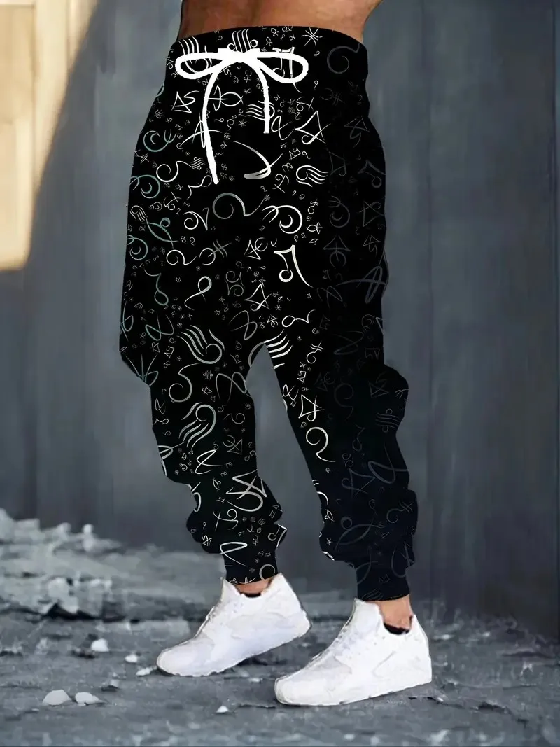 

The new men's trousers for Spring and Autumn 2025 are comfortable soft casual and 3D printed roller skating men's trousers