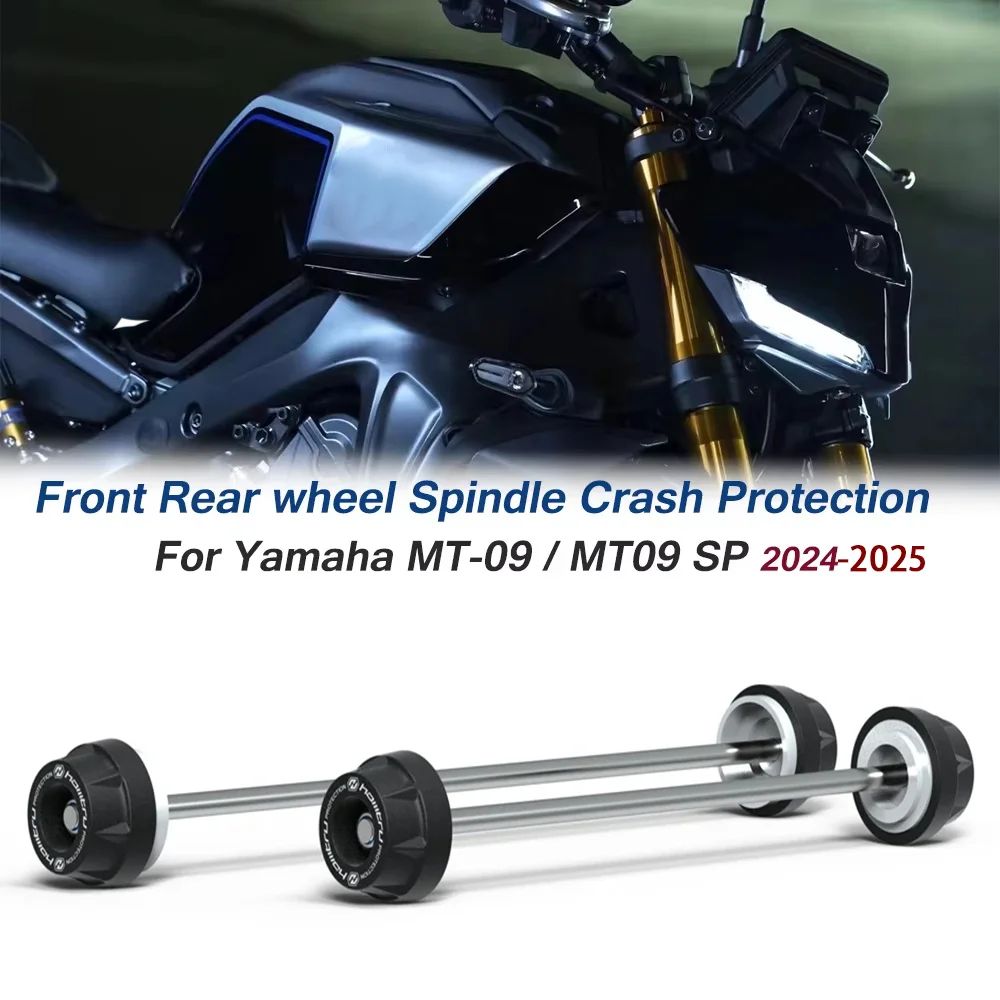 

Для Yamaha MT-09 SP MT09 SP mt09 2024 2025 мотоцикла, передняя и задняя ось, вилка, защита от столкновений, слайдер, устройство для посадки колеса