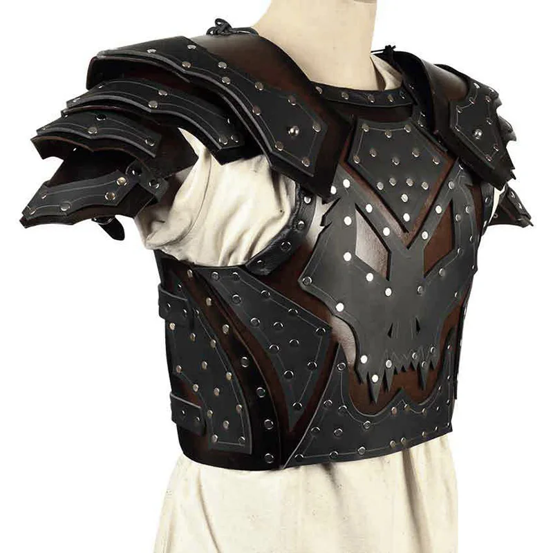 

Medieval Viking Pirate Knight Body Chest Armor Roman Gladiator Cosplay Costume LARP Breastplate Cuirass Halloween Makeup Props