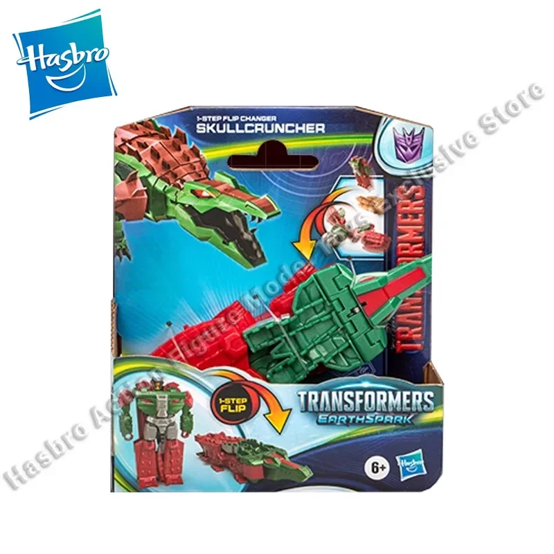 Hasbro-TransDevices Action Figures, Earthspark, Skullcruncher, Modèle de robot transformable, Jouets à collectionner, Cadeau, En stock