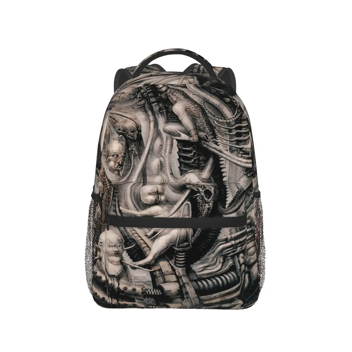 HR Giger Pattern Backpack Hot Sale Daypack Large Capacity Children BookBag School Bag Shoulder Bags for Men Women