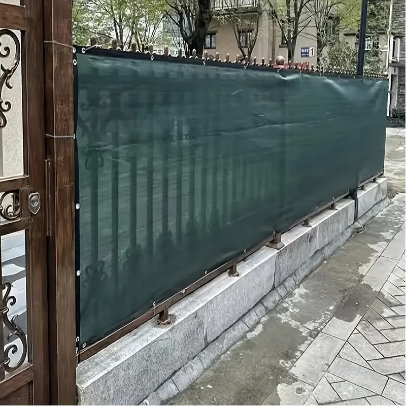 Shaded Outdoor Patios, Privacy Fence Screens, Outdoor Gap Sunshade Nets, High-Density Mesh Fabric Plastic Corners with Copper Buckles, Uv-Resistant and Breathable, for Gardens, Courtyards, and Lawns