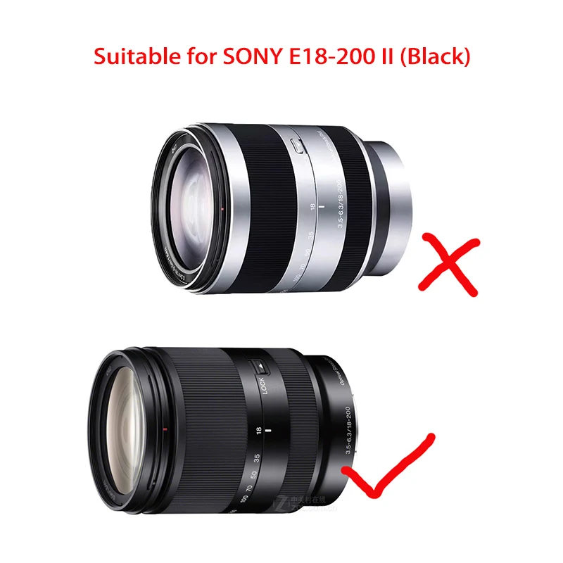 Наклейка на объектив камеры, защитная пленка для SONY E18-200 f/3,5-6,3 OSS LE SEL18200 II, виниловая пленка, покрытие против царапин