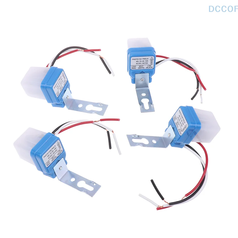 24V 10A Automatic Photoelectric Switch Tube Street Light Switch Controller Light Control Switch Sensor Switch DC AC 50-60Hz