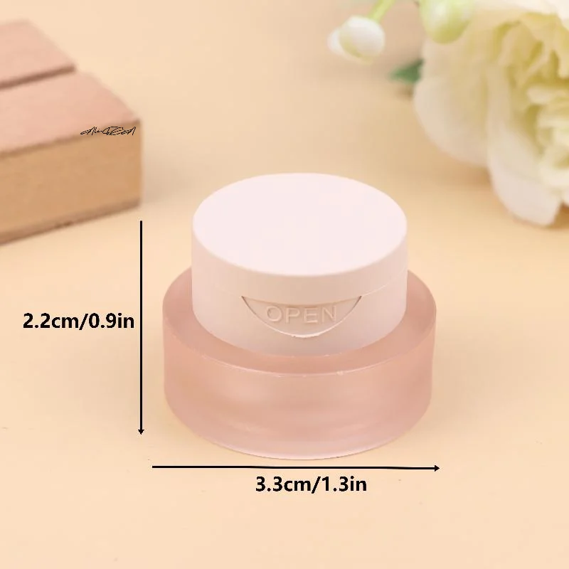 Pot d'emballage vide pour ongles, boîte de 3g, bricolage, Gel de manucure, vernis UV, vernis à ongles ombré, conteneur de stockage pour outils de beauté, 1/2 pièces