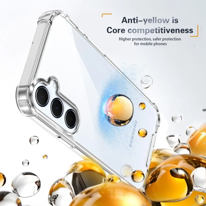 Hartschalenhülle für Samsung Galaxy A56 A55 A57 A37 A36 A35 A26 A17 A07 A06 A16 A15 5G Handyhülle Acryl Transparente Rückseite – Detail 7