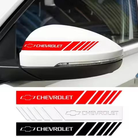2x Car Rearview Mirror Stickers PVC Side Stripe Decal For Chevrolet Cruze Captiva Sonic Spark Onix Aveo Orlando Sail Accessories