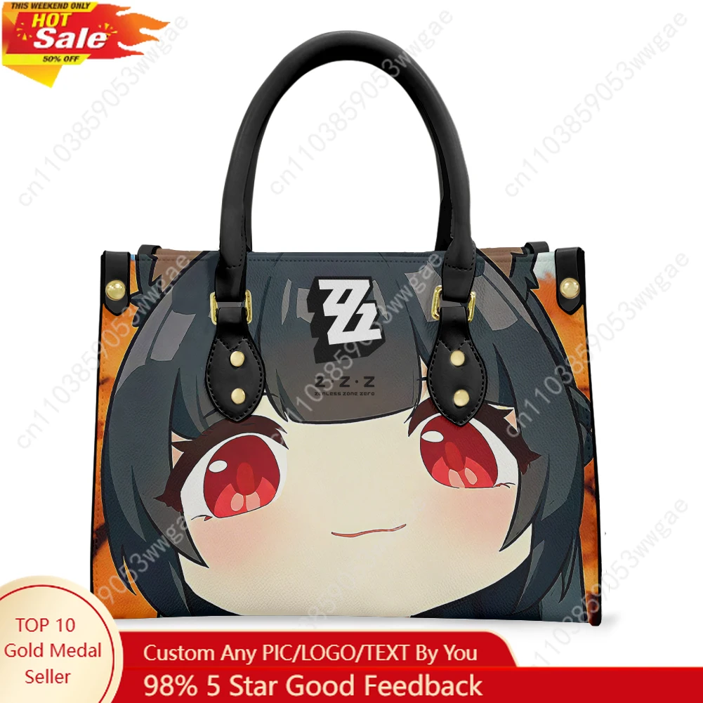 Absolute Zone Zero Tote Bags Purse Womens Mens Fashion Personalized PU Leather Customized Handbags Commuter Shopping Gift Bags