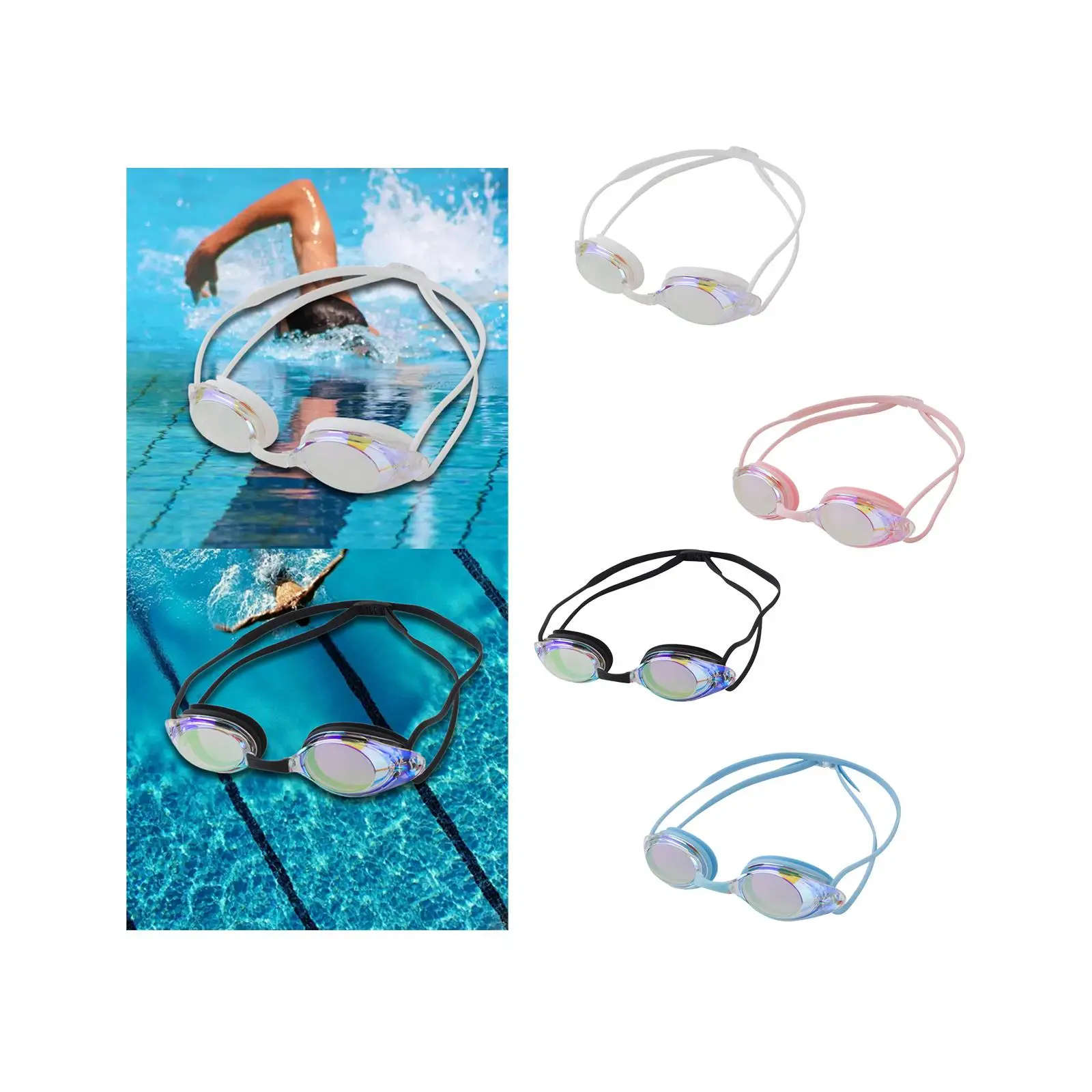 

Очки для плавания с гальваническим покрытием, герметичные, для мужчин и женщин, удобные, легкие, водостойкие, очки для плавания на открытом воздухе