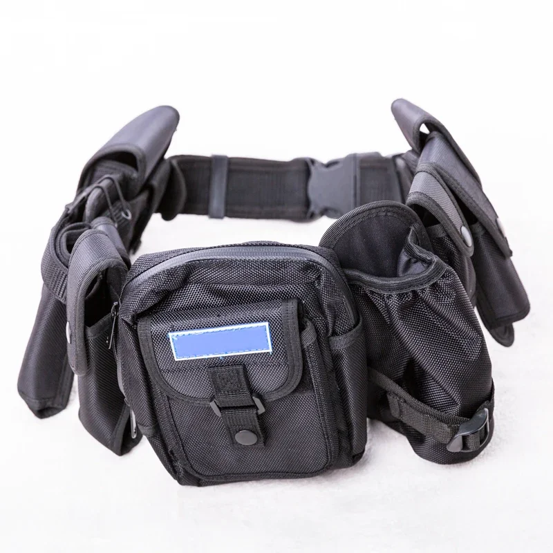 Outdoors Belt Nine-piece Black Field Tactical Equipment Security Multi-functional Waist Pack MOLLE Tool Bag