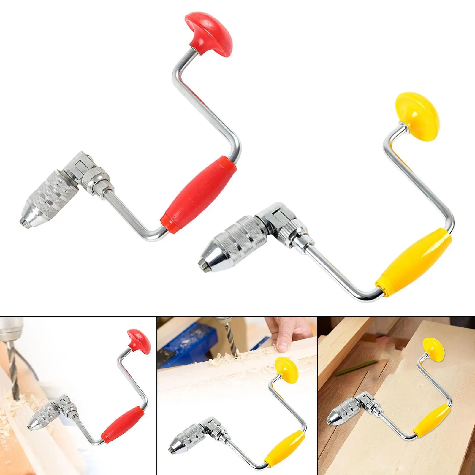 

Ручной инструмент Swing Bit Brace из углеродистой стали, 12 дюймов, для плотников и столяров