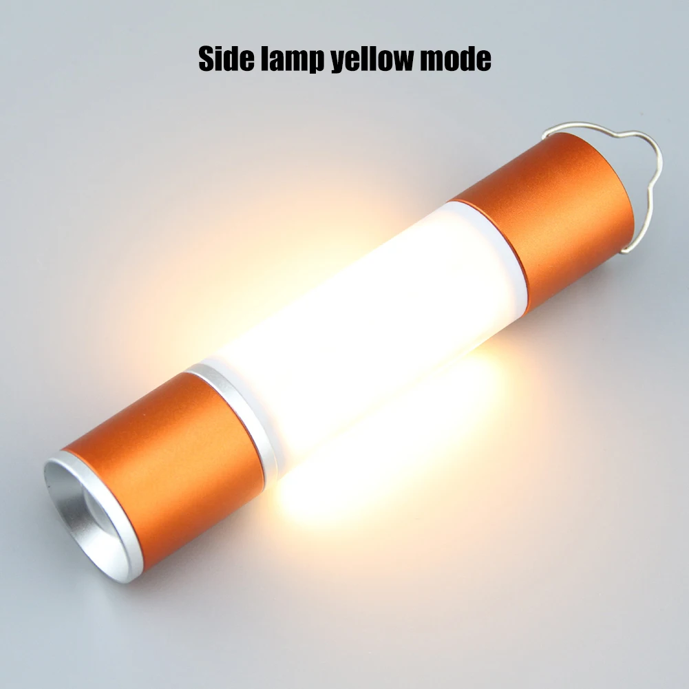 LED Telescopic Flashlight USB Rechargeable and Battery Powered Camping Tent Light Portable Lantern Flashlight for Camping Hiking