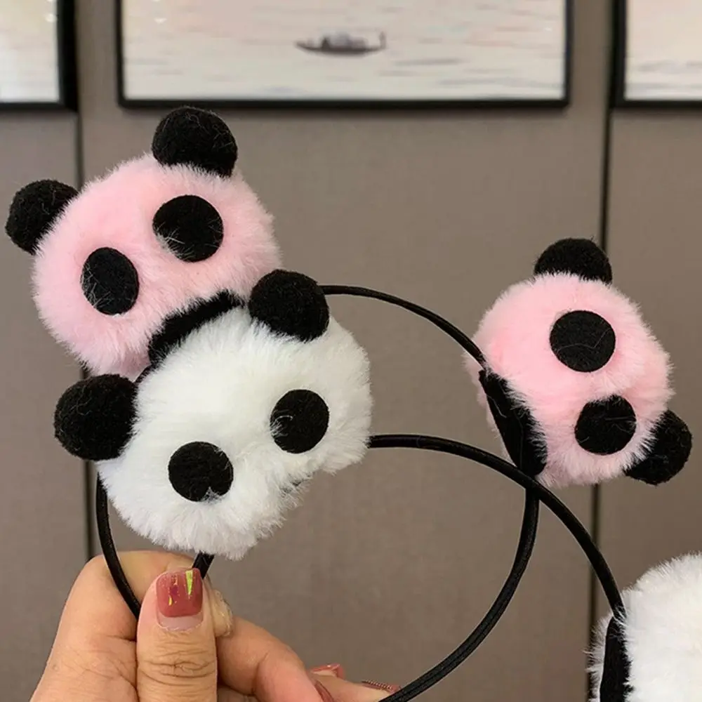 Cute Animal Doll Panda Headband Chinese Style Cartoon Plush Hair Band Hair Clip Hairband Hair hoop Streetwear