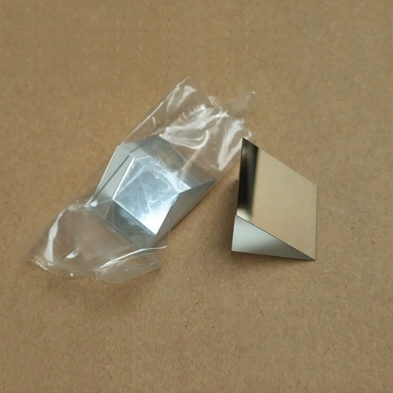 Vidrio óptico K9, pendiente de ángulo recto que refleja Prisma óptico, experimento, prisma Triangular, 10x20mm/20x20mm/30x30mm, 2 uds.