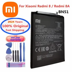 2024 Year Xiao Mi 100% Original Battery 5000mAh BN51 For Xiaomi Redmi 8 Redmi 8A Redmi8 Redmi8A  Phone Battery Bateria Fast Ship