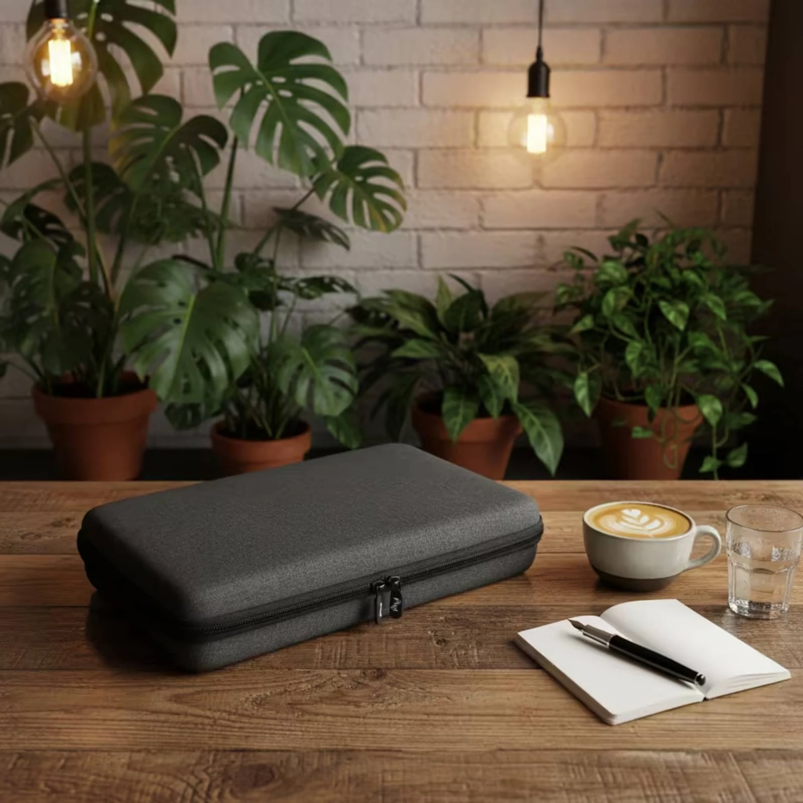 MIDI Keyboard Case Semi-Rigid Keyboard Controller Case Safeguarding Zippered for Producers, Studio
