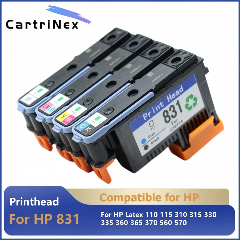متوافق مع HP 831 HP831 رأس الطباعة CZ677A CZ678A CZ679A CZ680A رأس الطباعة اللاتكس 110 115 310 315 330 335 360 365 370 560 570