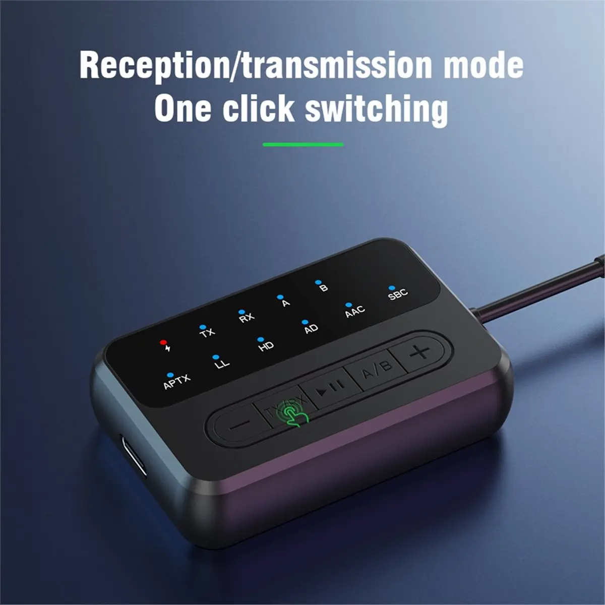 DT81 Bluetooth 5.4 Audio Transmitter Receiver Bluetooth Receiver and Transmitter 2-in-1 for TV PC Headphone Car Computer