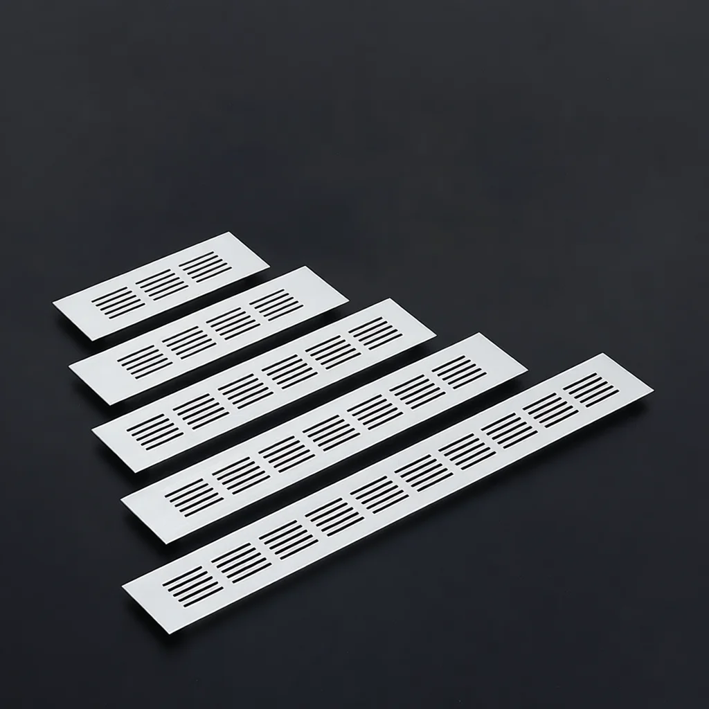 Rectangular Aluminum Alloy Air Vent Mesh Ventilation Grille Cover For Closet Cupboard Shoe Cabinet Heat Sink Accessory