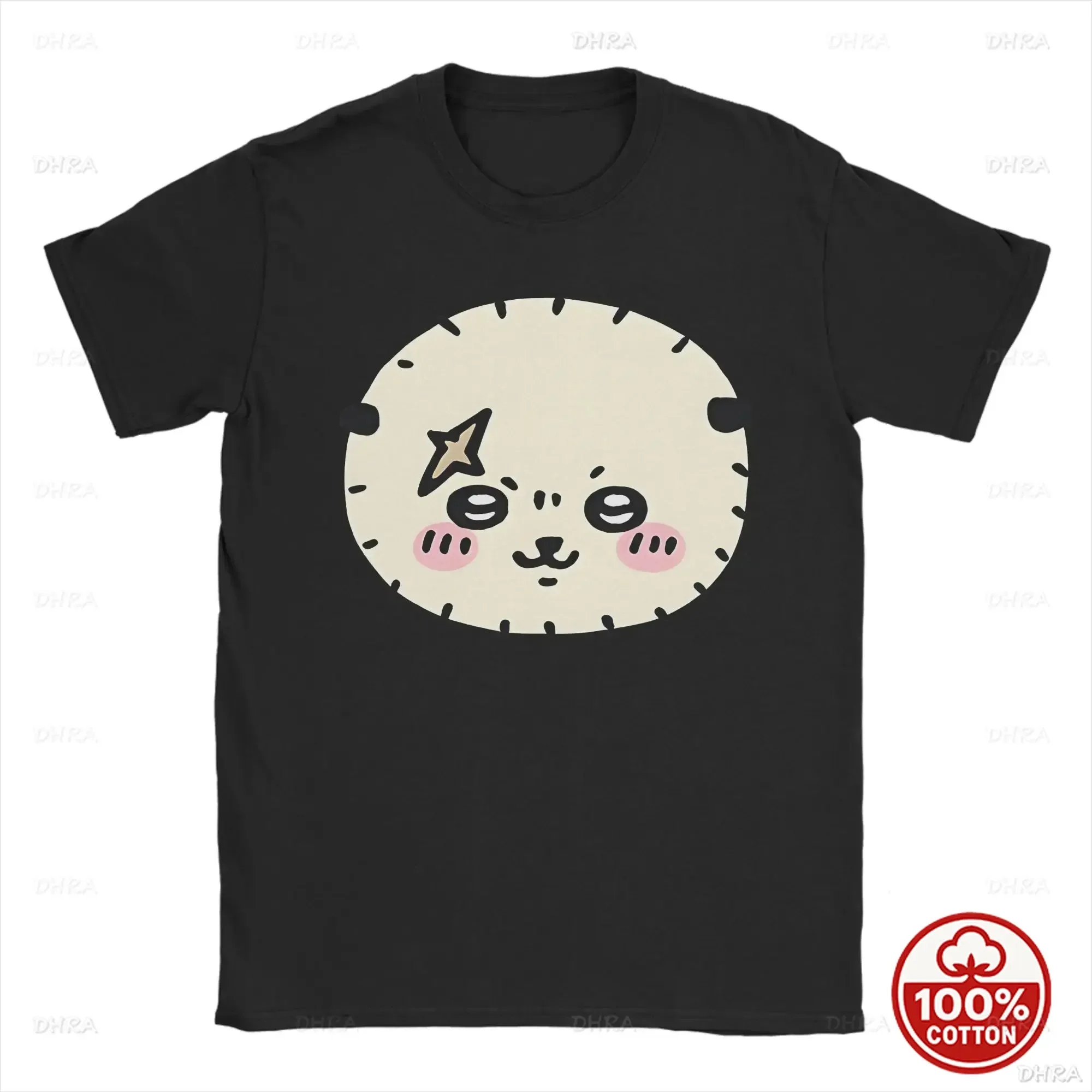 Cute Round T-Shirt Kawaii Doodle Graphic Print Top
