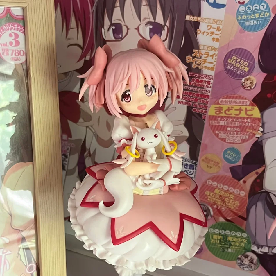 18CM Anime Figure Puella Magi Madoka Magica Kaname Madoka Miki Sayaka Magic Cute Action Model PVC Collection Desktop Gift Toys