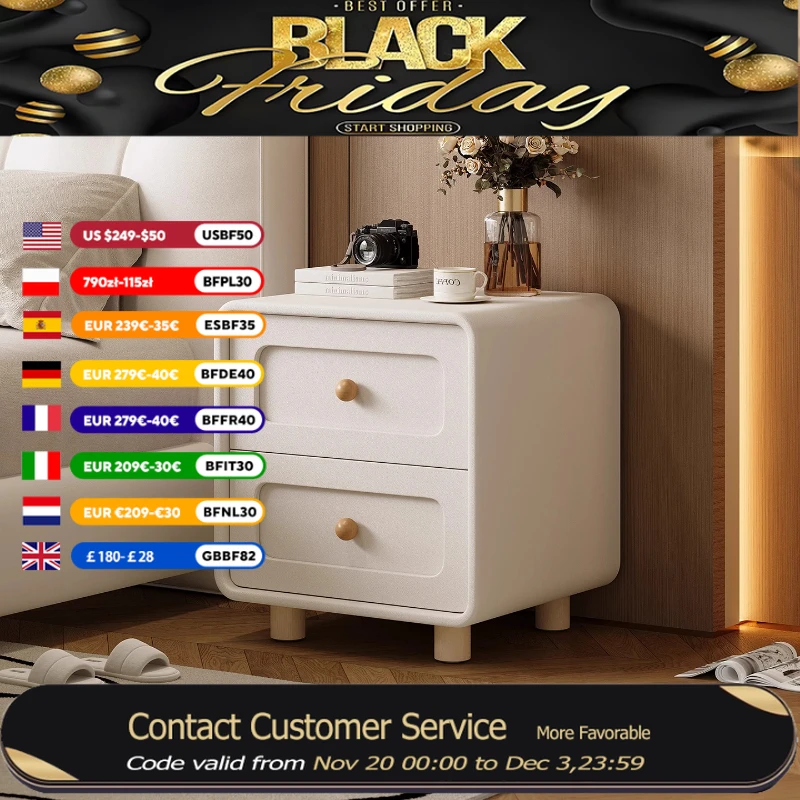 

Princess Organizer Nightstands Design Bedroom Girls Lounges Coffee Bedside Table Space Saving Mesitas De Noche Furniture Home