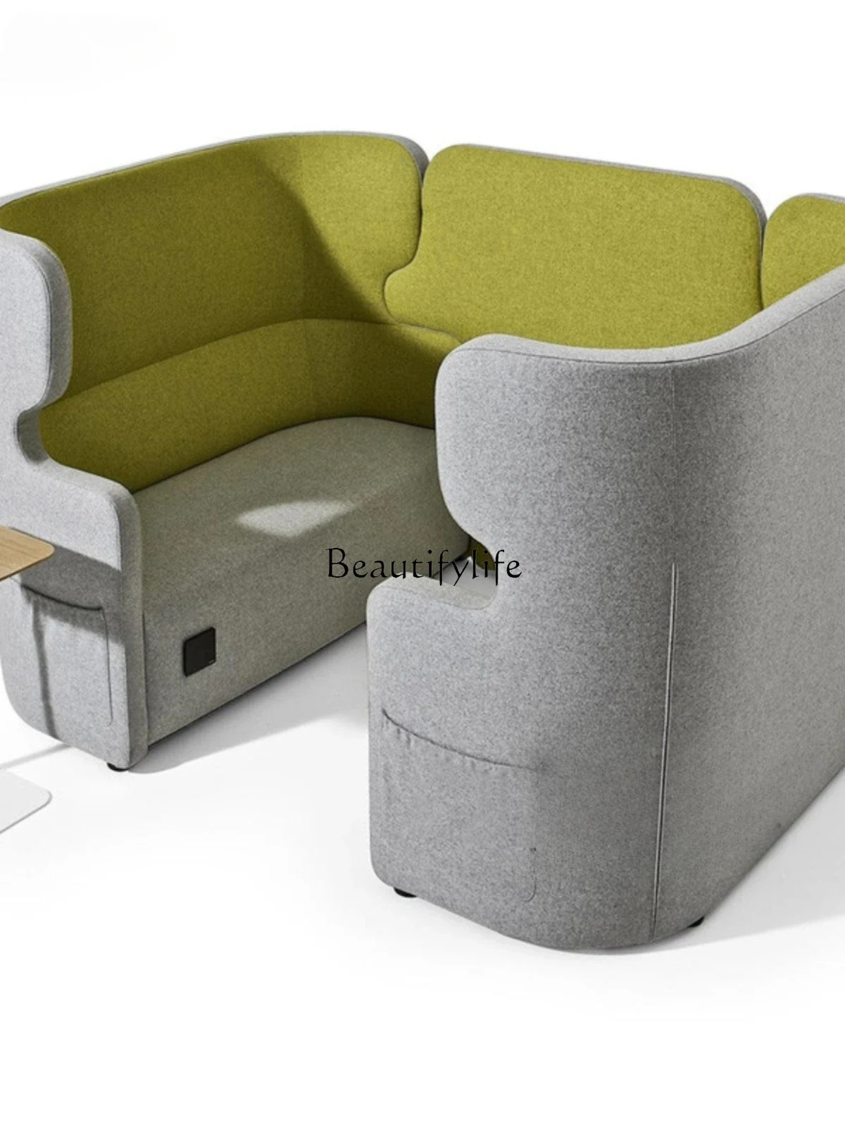 

ls 35Modern Business High Back Couch Combination Company Partition Negotiation Sofa