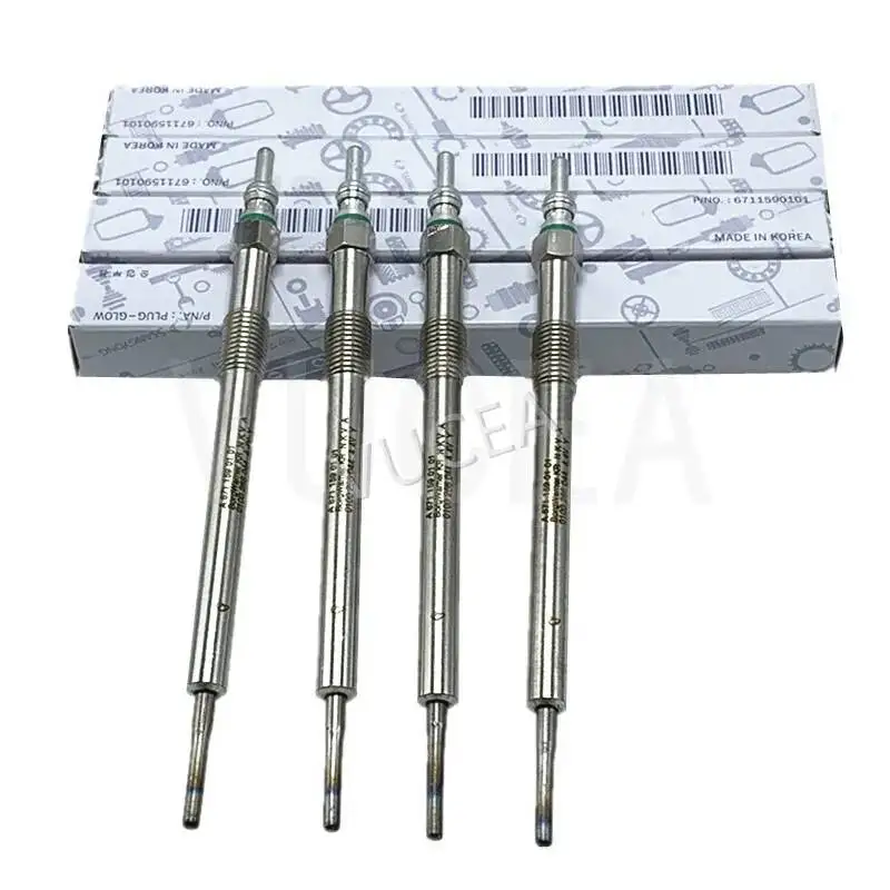 4 piezas de bujías incandescentes para SSANGYONG ORIGINALE KORANDO C RODIUS ACTYON COD Korando New Actyon 2.0 6711590101