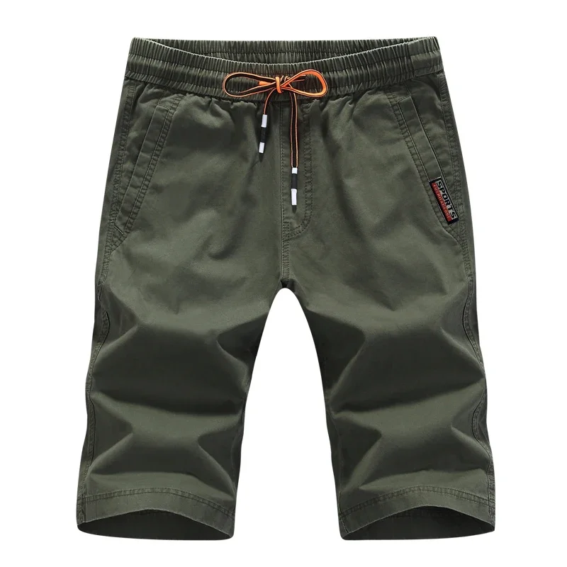 

Quick-drying Running Training Fitness Shorts High Elasticity Drawstring Shorts Solid Color Summer New Men Cargo Sport Shorts