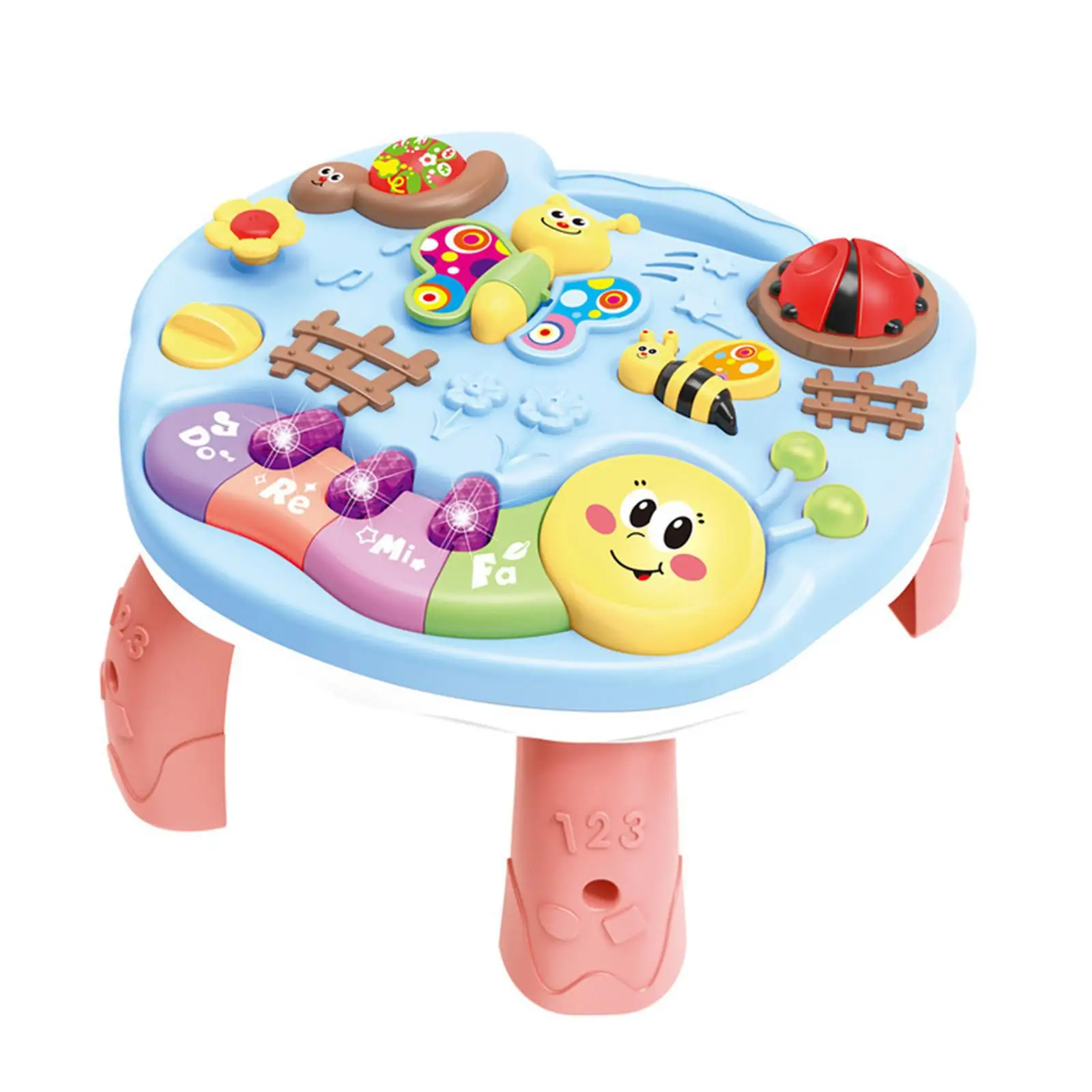 Table d'Activité Sensorielle pour Bébé, Jouet Musical, pour Garçon et Fille de 1, 2, 3 et 4 Ans