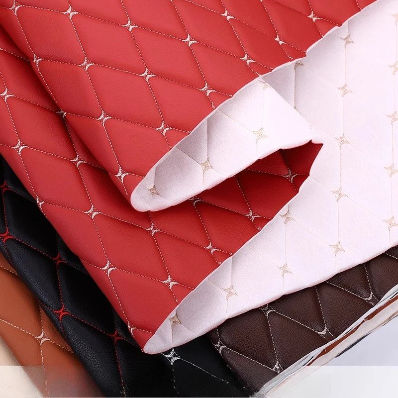 100x155cm Thick Artificial PU Leather Fabric for Upholstery Furniture Car Floor Background Wall Sliding Door Decor Faux Leather