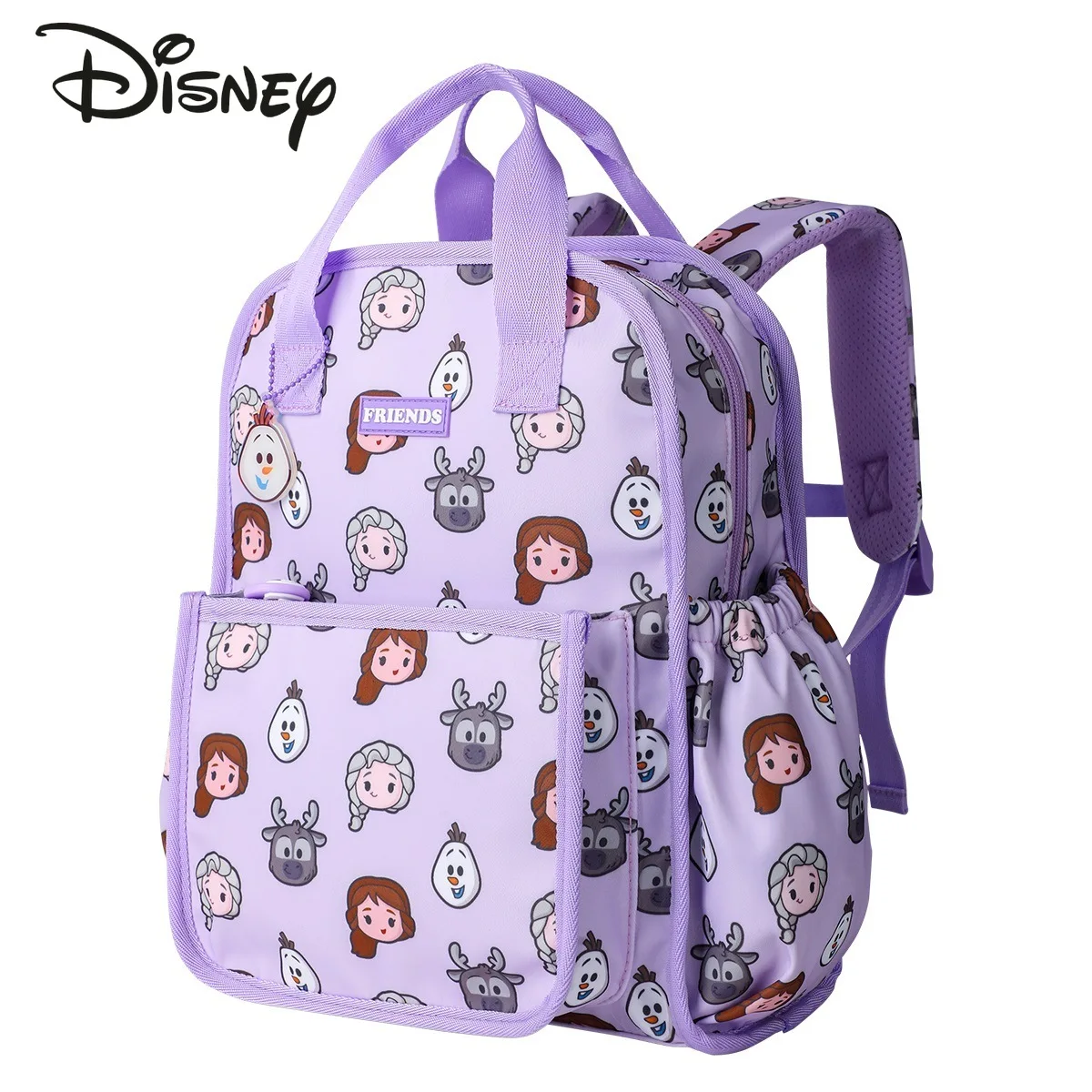 Disney New Girls' Handbag Fashionable High Quality Large Capacity Student School Bag Cartoon Lightweight Women's Backpack