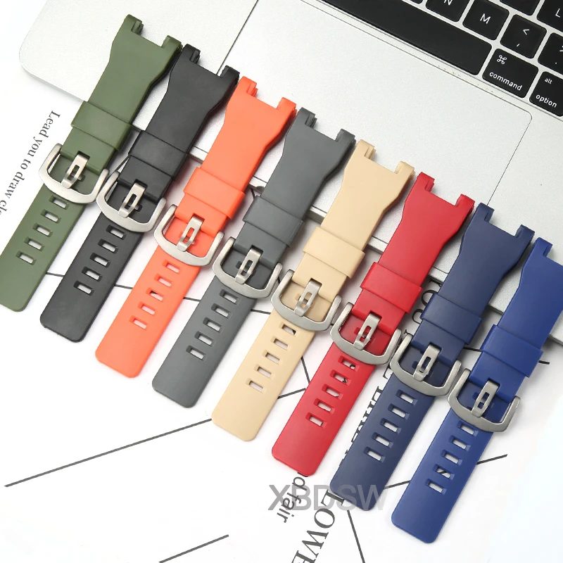 Waterproof Resin Rubber Strap Band Compatible Casio PRW-7000 PRW-7000FC  Replacement Watch Accessories Comes With Install Tools