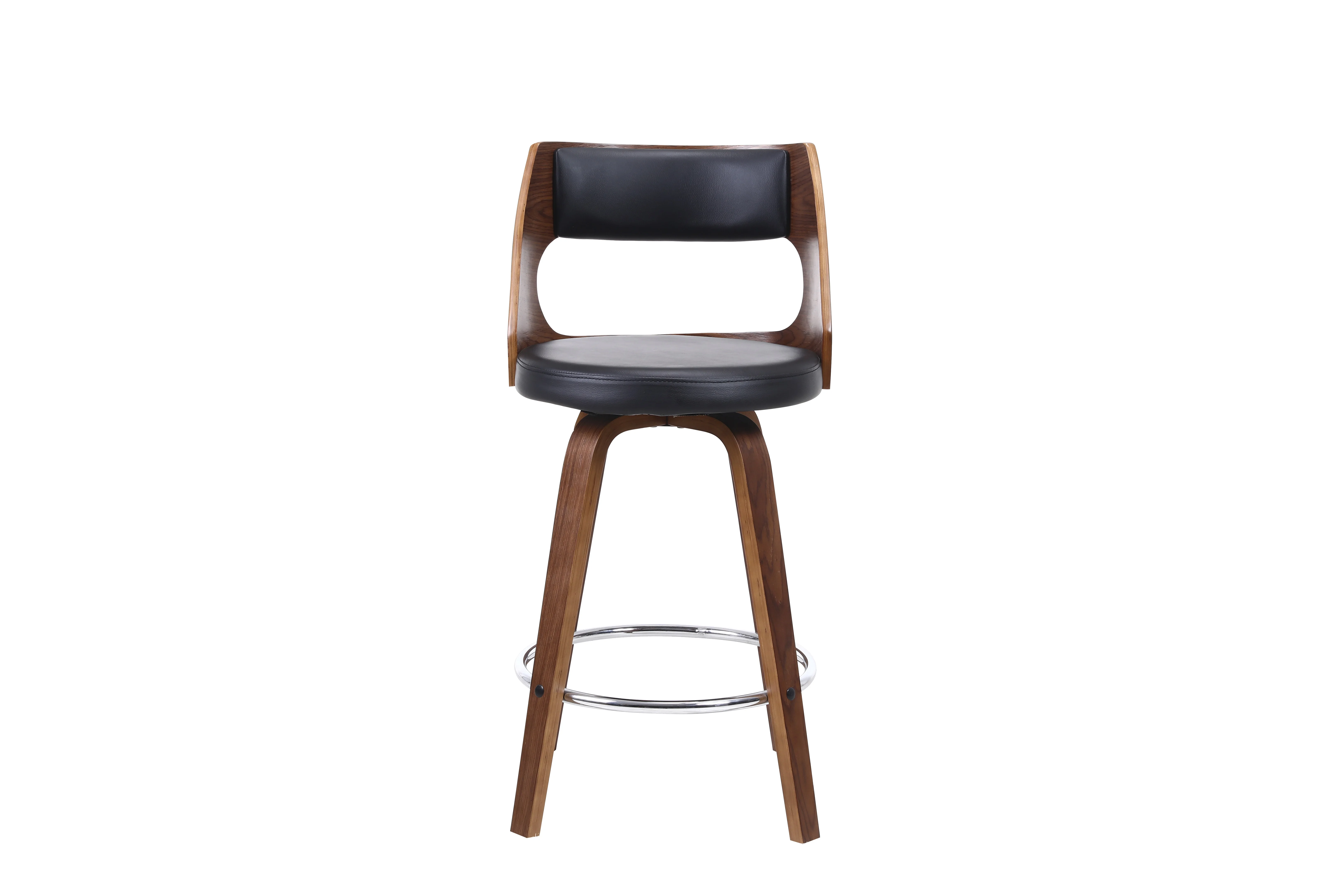 Freestyle Modern Design Wood Bar Stool 360 Degrees Rotatable Plywood Chair for Home Bar or Barstool