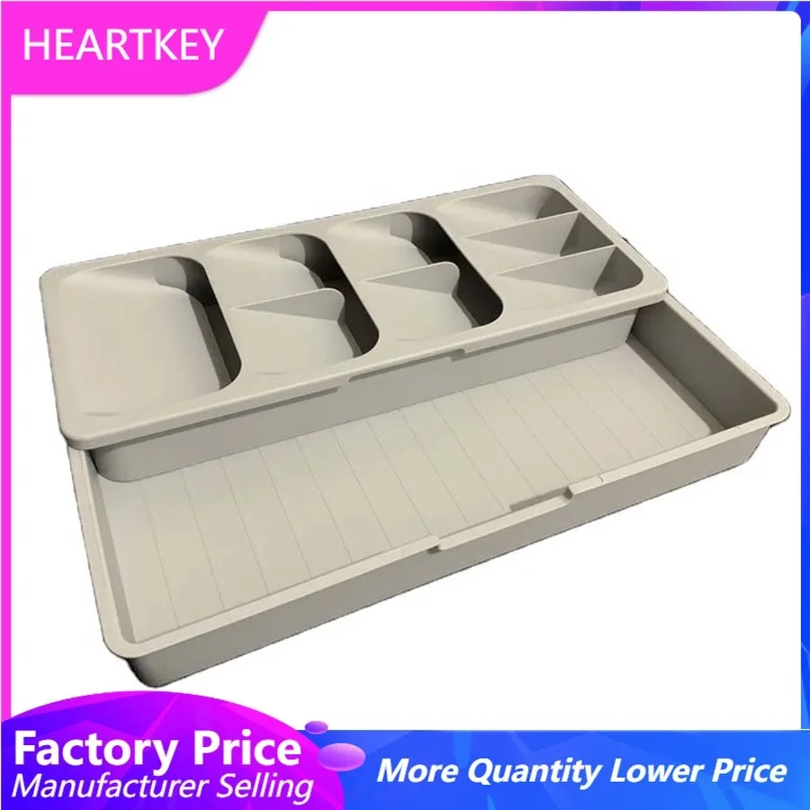 

Storage Drawer Organizer Box Utensils Tray Cabinet Drawer Divider Kitchen Bathroom Cupboard Desk Jewelry Makeup Organization