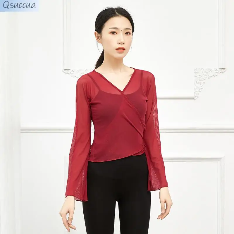 Gaze de dança clássica feminina, Roupas de balé, Roupas Corporais Rima Corporal, Casacos