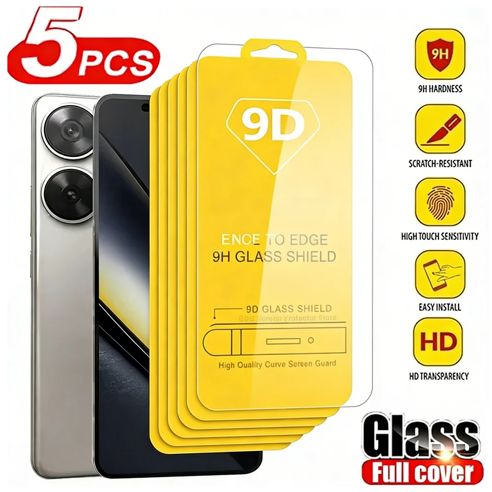 

5-1pcs 9D Tempered Glass For Samsung S25 Ultra S25 FE S24 Plus S23 A56 A55 A36 A54 S23 A57 A51 S22 A54 A15 A35 A37 A26 Protector