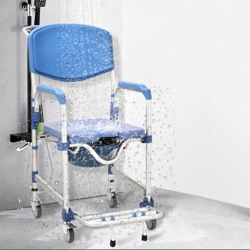 كرسي استحمام بلاستيكي محمول كرسي مرحاض للكبار يستخدم الحمام مقعد تلسكوبي قابل للطي كراسي بلاستيكية قابلة للطي شارع المنزل