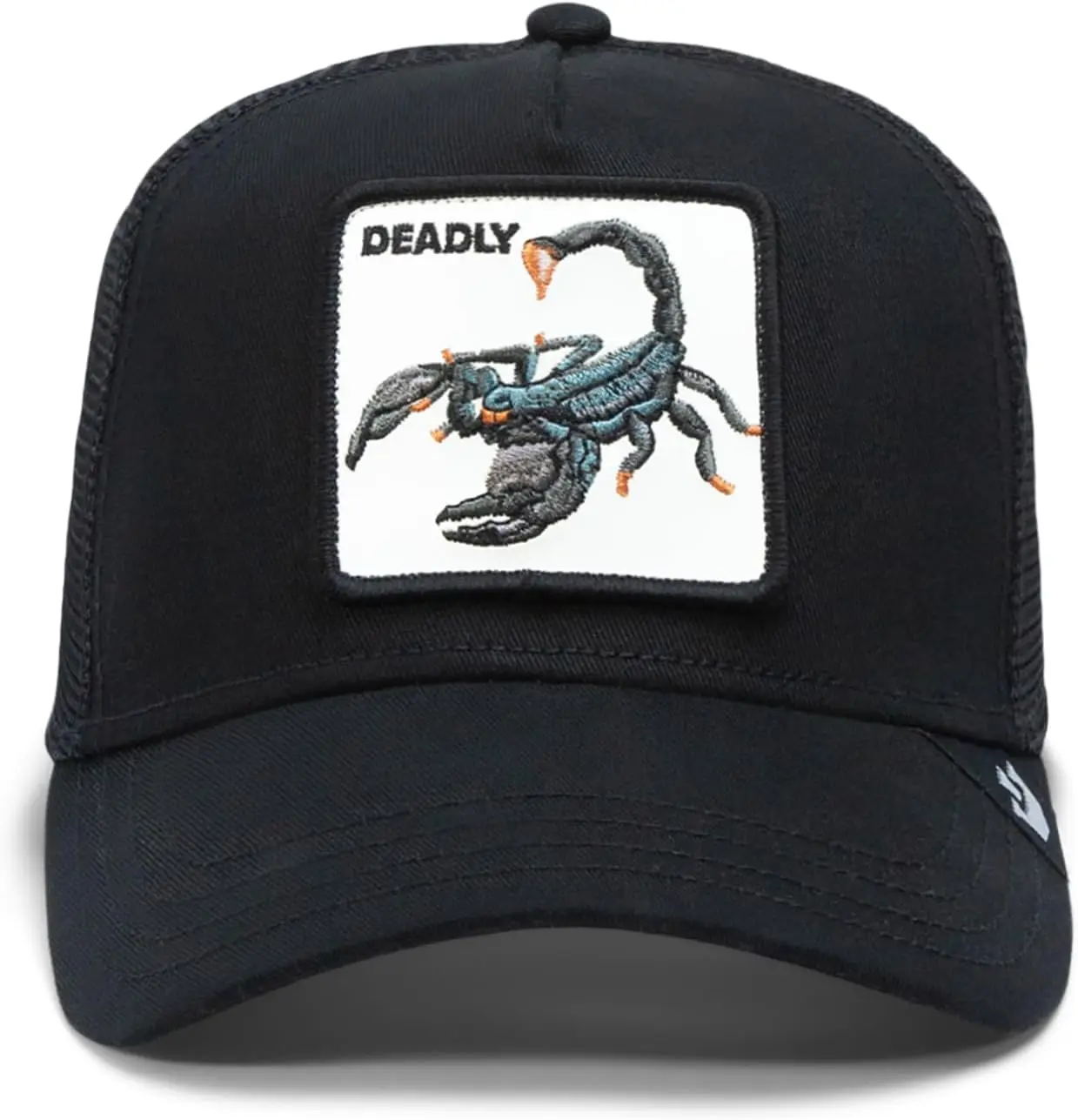 Goorin Bros. FW24 Trucker Hat for Men and Women, Black (The Deadliest Scorpion), One Size