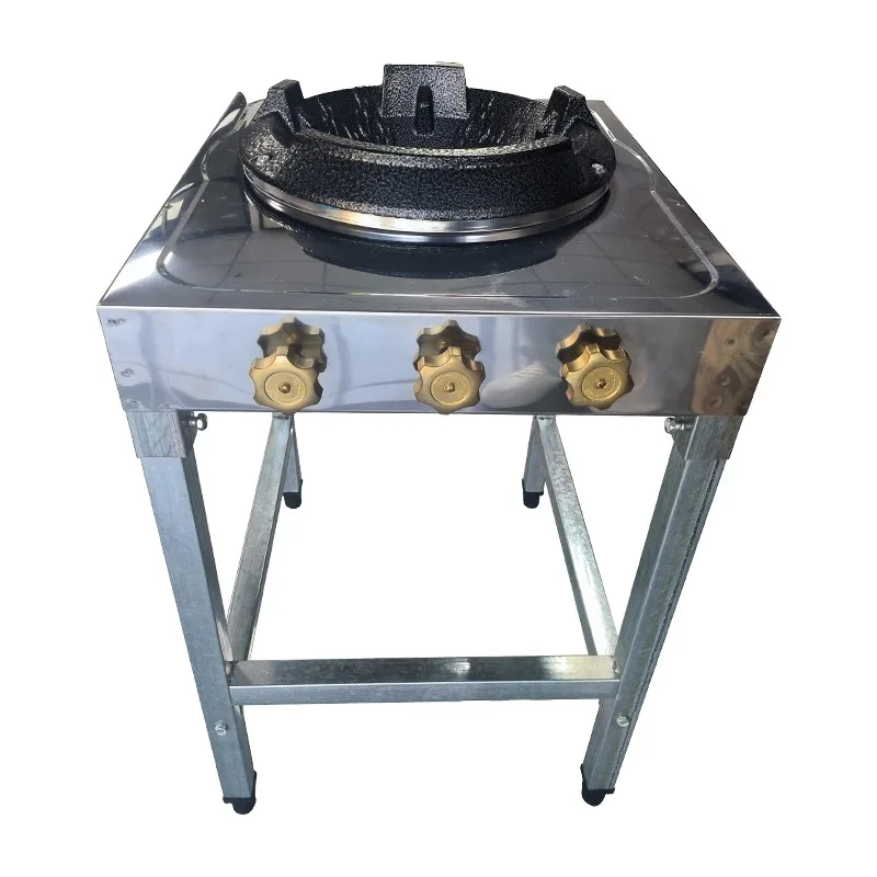 vertical commercial LPG heavy duty restaurant high pressure single wok burner gas stove household burner