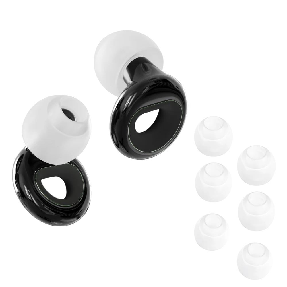 Silicone Earplugs Pack Of 2 Pairs Ear Plugs With 2 Silicone Lanyard Bendable Noise Isolation Ear Plugs Anti Lost Ear Accessory F
