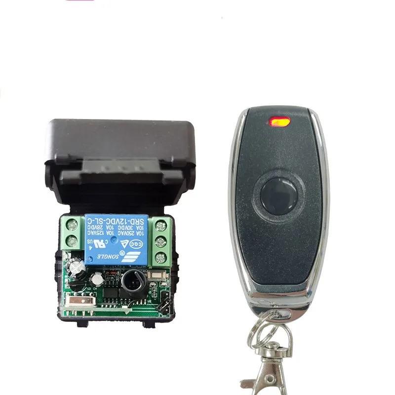 

DC 12V 6A 1 Channel RF Wireless Remote Control Switch Transmitter Receiver Inching Means Digital Momentary Model