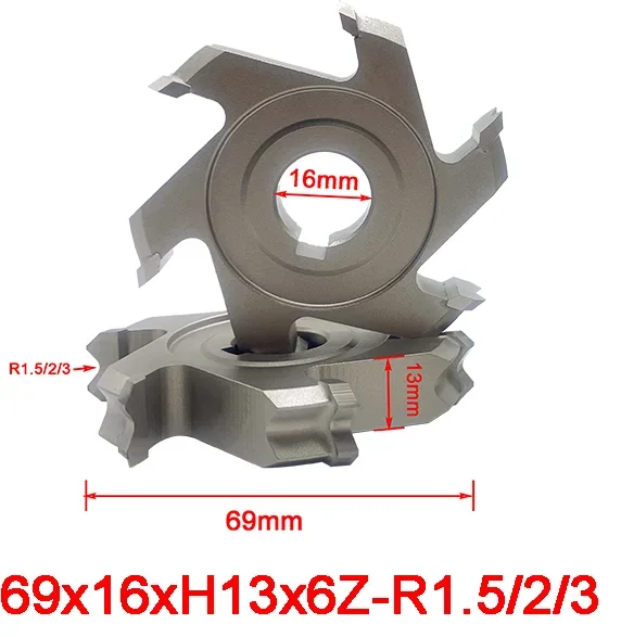 2 шт. простой в использовании резак для тонкой обрезки кромкооблицовочного станка KDT 69*16*H13*4Z/6Z R1,5/2/3