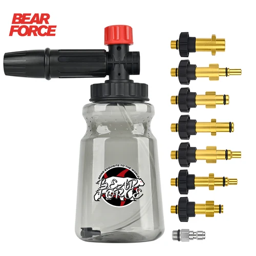 Lanza de espuma para nieve para lavado de coches, boquilla de espuma, cañón de espuma, generador de espuma para Daewoo Hammer Karcher Huter Makita, lavadora de alta presión