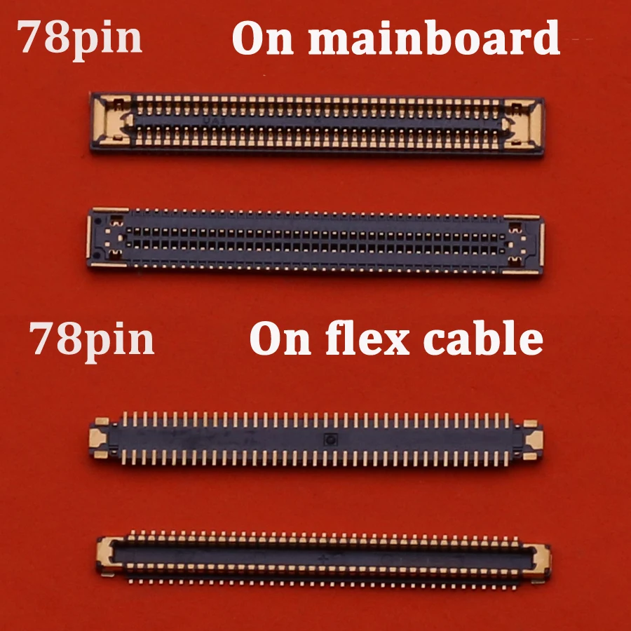 2PCS/Lot For Samsung A52 A525 A525F A526 A526B A72 A725 A725F LCD Display Screen FPC Connector Port On Mainboard / Flex Cable