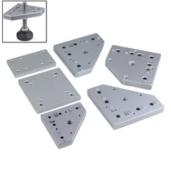 2020 3030 4040 Swivel Caster Mouting Plate Aluminum Alloy Profile End Connection Plate for 20/30/40/ Series Aluminum Profiles