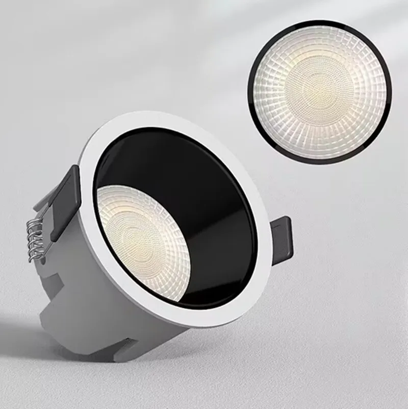 Embedded deep anti glare tube light, clothing store, LED living room ceiling, household unmanned light, narrow border COB tube l