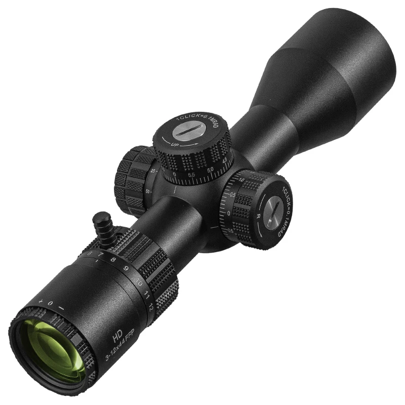 DIANA HD ED-MOA 3-12X44 FFP Scope First Focal Plane Tactical Riflescope R&G Illuminated Reticle Optics Sight