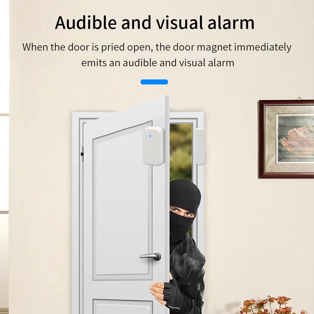 TTlock DS3 جهاز تحكم عن بعد لاسلكي ذكي للباب والنافذة مستشعر حماية سلامة المنزل إنذار كاشف نافذة مفتوحة تذكير الباب